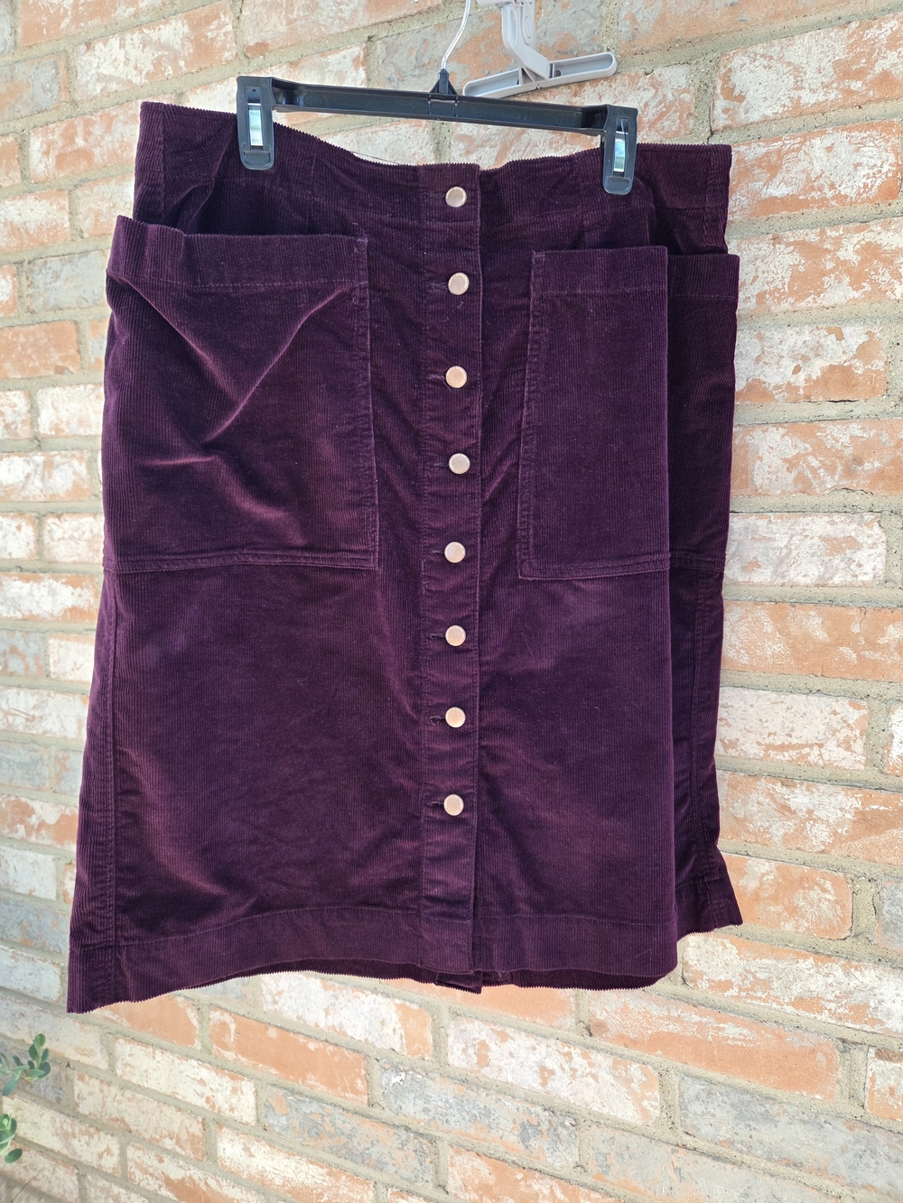 Sonoma Grape Corduroy Skirt Size 18 Beautiful!